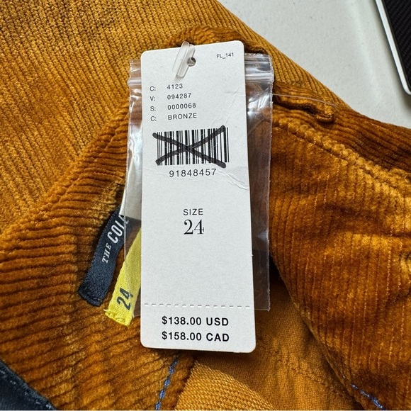 NWT Anthropologie Maeve The Colette Cropped Cord Wide Leg Bronze 24 - Picture 3 of 12